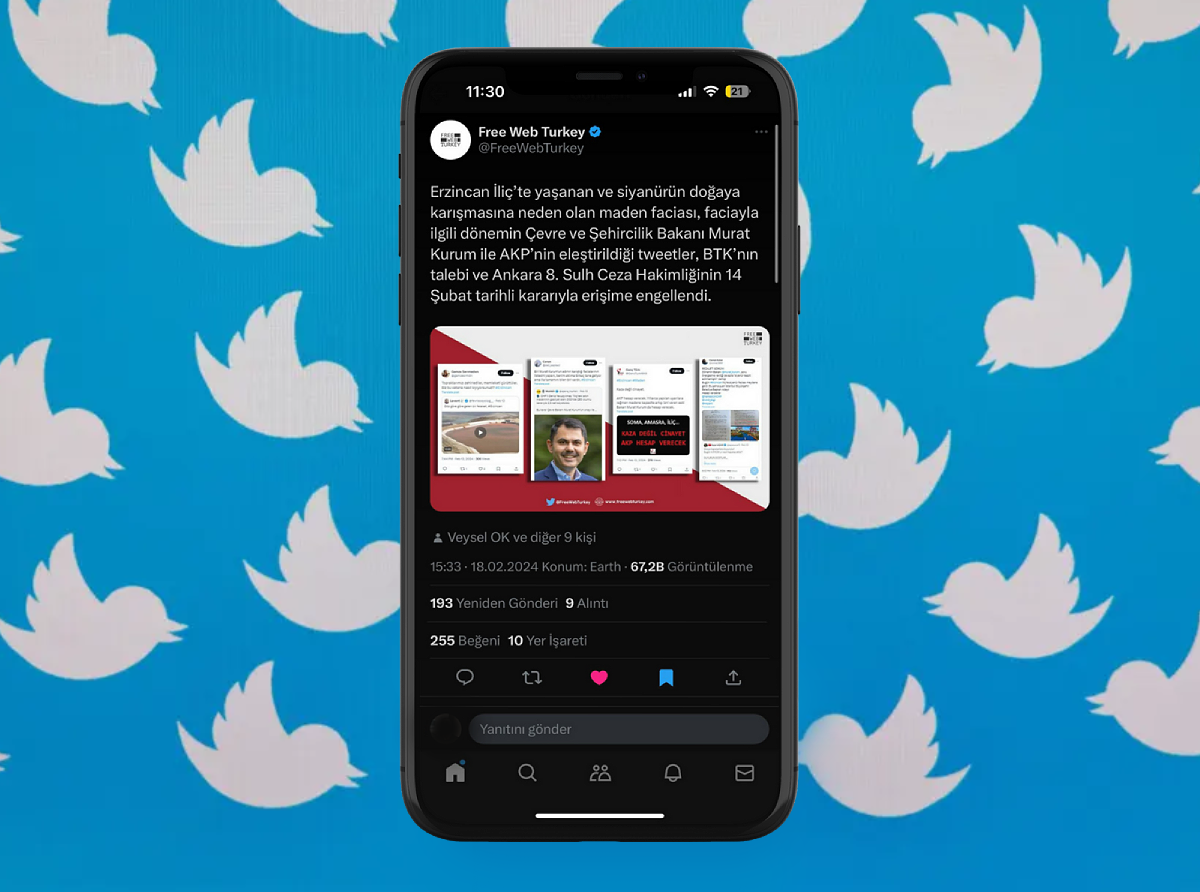 Twitter, İliç paylaşımlarına uygulanan erişim engeli kararını kaldırttı: 'Kullanıcılarımızı hükümet sansüründen korumaya çalışıyoruz'